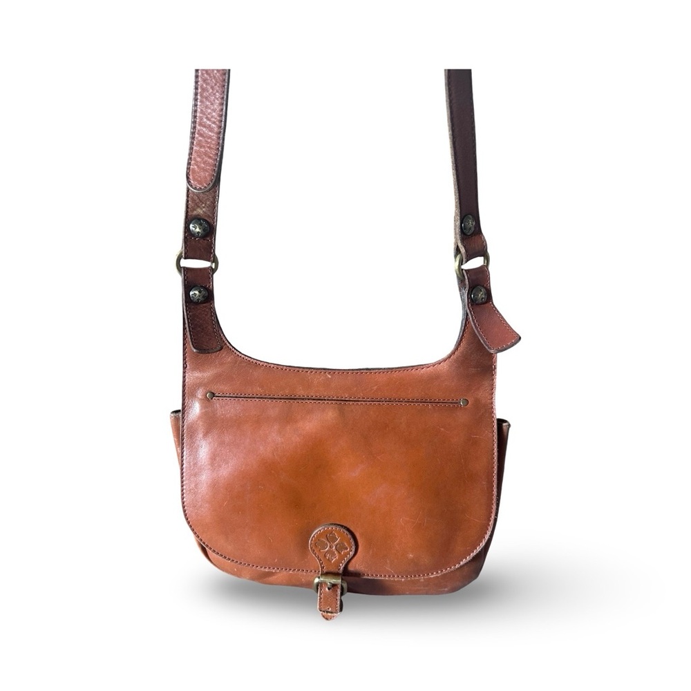 Patricia Nash Vintage London Cowhide leather saddle bag - Picture 6 of 16
